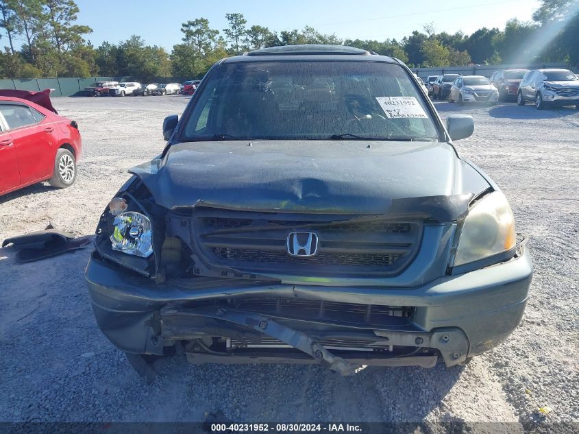 2005 Honda Pilot Ex-L VIN: 5FNYF18515B017082 Lot: 40231952