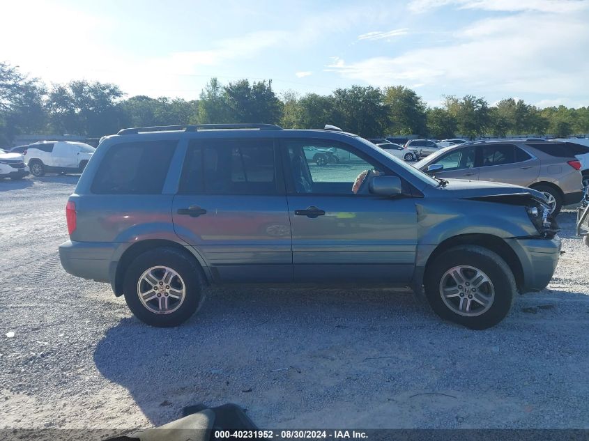 2005 Honda Pilot Ex-L VIN: 5FNYF18515B017082 Lot: 40231952