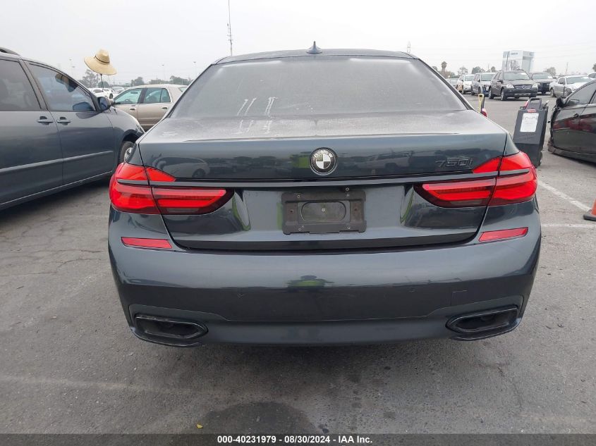 2017 BMW 750I VIN: WBA7F0C3XHGM21615 Lot: 40231979