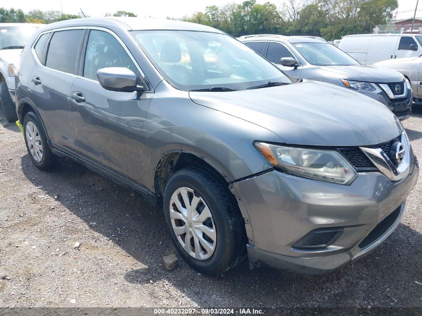 2016 Nissan Rogue S/Sl/Sv VIN: KNMAT2MV4GP695372 Lot: 40232097