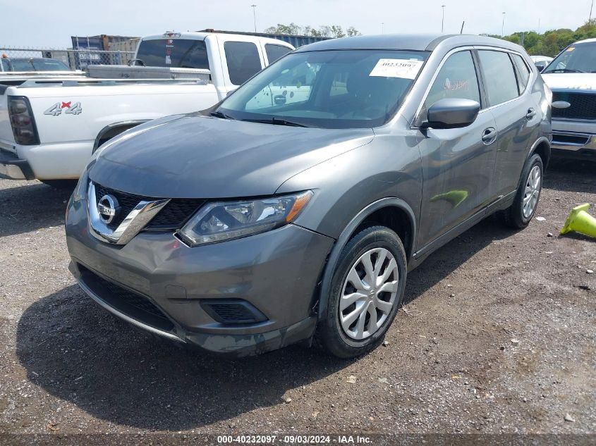 2016 Nissan Rogue S/Sl/Sv VIN: KNMAT2MV4GP695372 Lot: 40232097