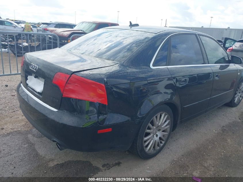 2006 Audi A4 2.0T VIN: WAUAF78E96A155920 Lot: 40232230