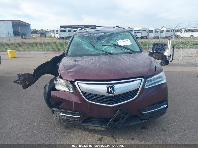 2014 Acura Mdx Technology Package VIN: 5FRYD4H41EB003504 Lot: 40232316