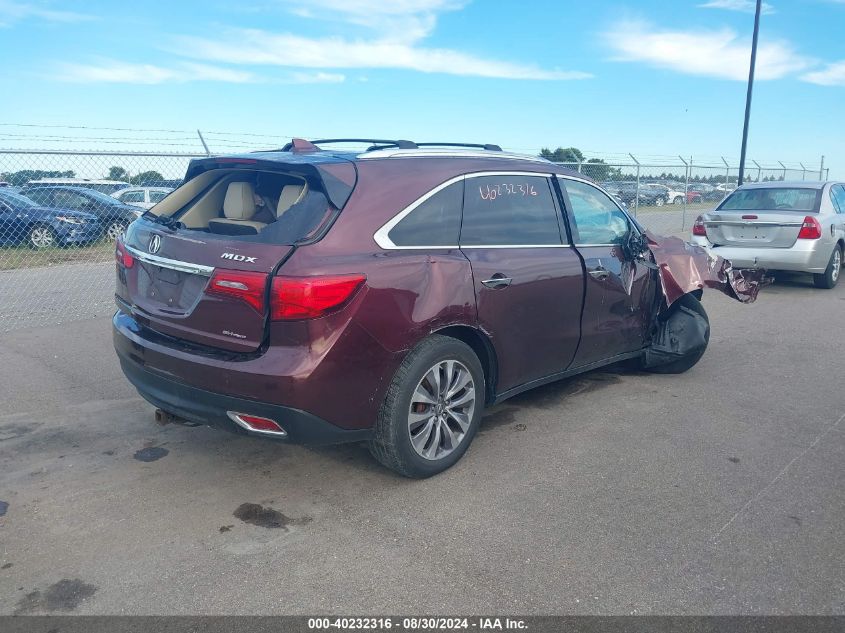 VIN 5FRYD4H41EB003504 2014 ACURA MDX no.4