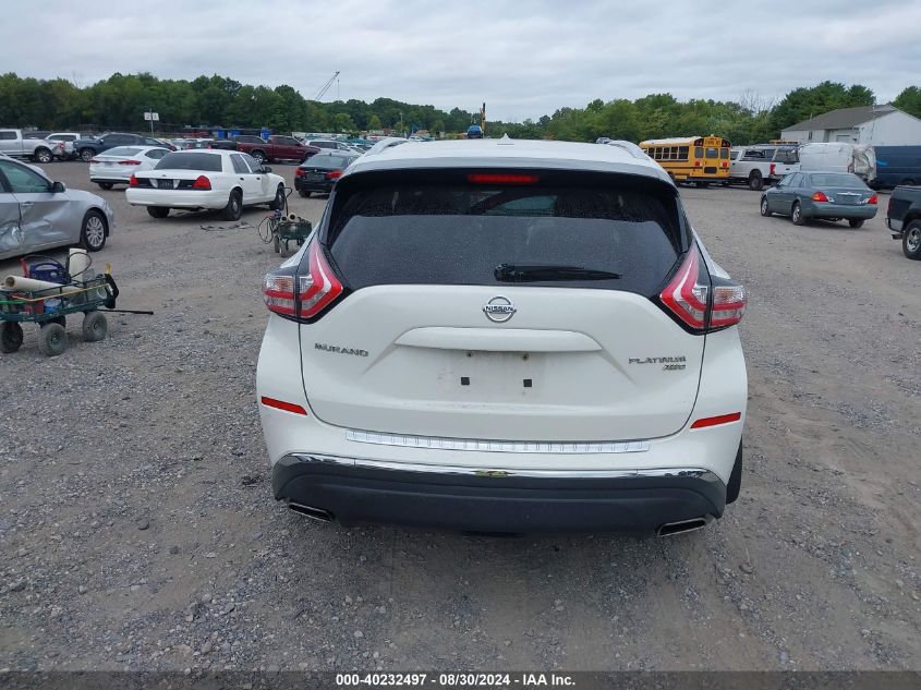 2015 Nissan Murano Platinum VIN: 5N1AZ2MH3FN283300 Lot: 40232497