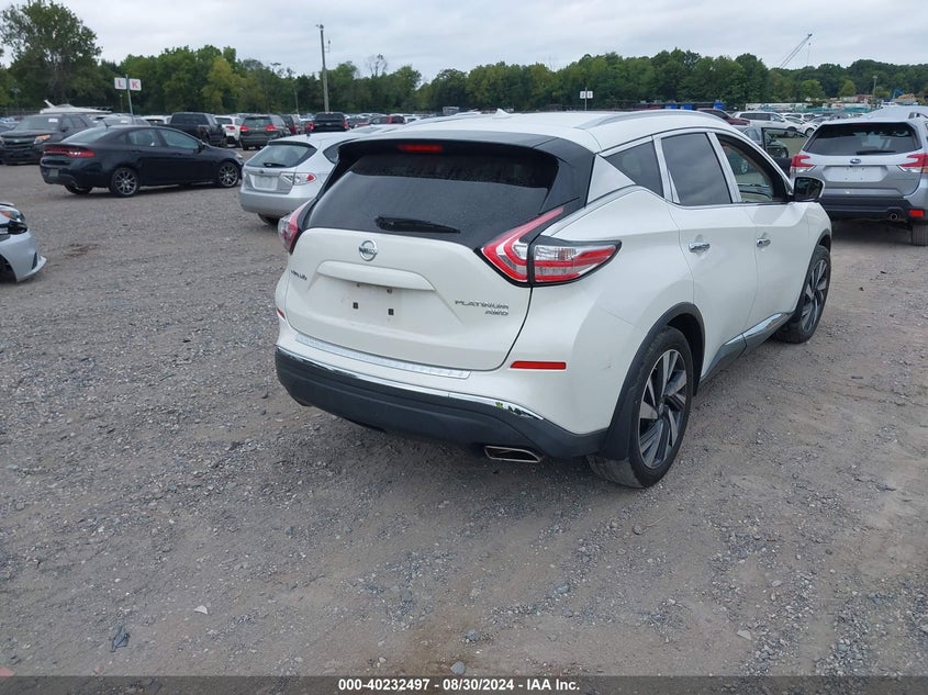 2015 NISSAN MURANO PLATINUM - 5N1AZ2MH3FN283300