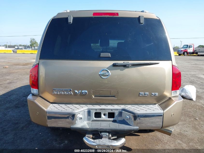 2004 Nissan Pathfinder Armada Se VIN: 5N1AA08A44N710005 Lot: 40232508