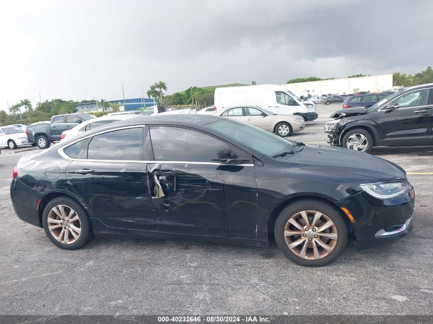 2015 Chrysler 200 C VIN: 1C3CCCCB7FN549634 Lot: 40232646