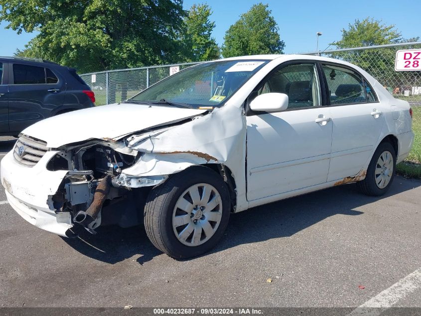 2003 Toyota Corolla Le VIN: JTDBR32E330038030 Lot: 40232687