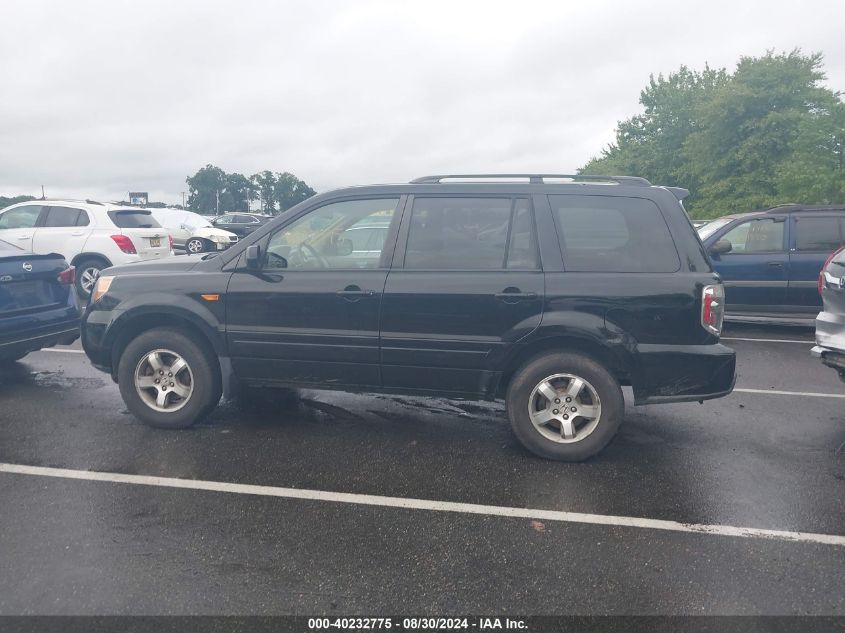 2007 Honda Pilot Ex-L VIN: 2HKYF18727H526426 Lot: 40232775