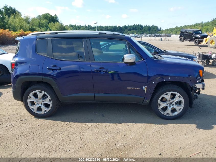 2018 Jeep Renegade Limited 4X4 VIN: ZACCJBDB8JPH34592 Lot: 40232880