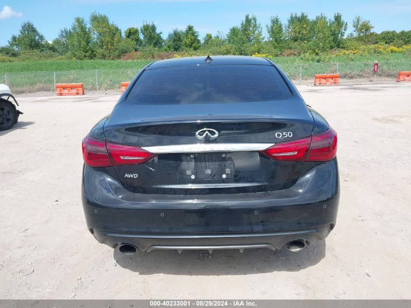 2019 Infiniti Q50 3.0T Luxe VIN: JN1EV7AR5KM554601 Lot: 40233001