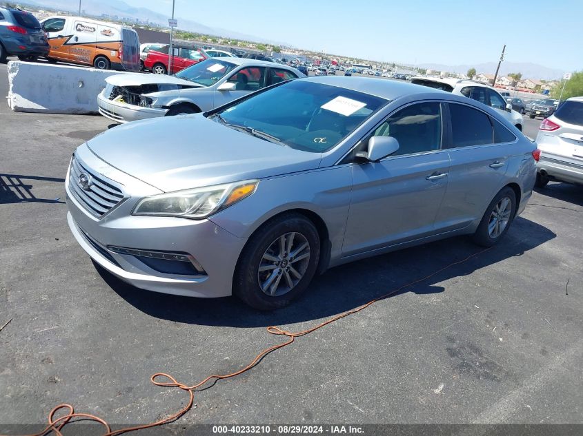 5NPE24AF6FH258075 2015 HYUNDAI SONATA - Image 2