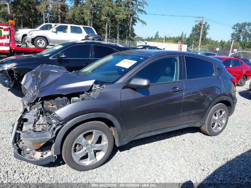 2016 Honda Hr-V Lx VIN: 3CZRU6H31GM705341 Lot: 40233260