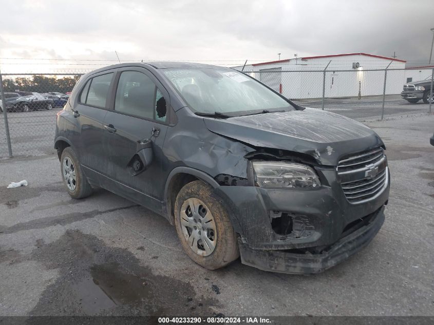 2016 Chevrolet Trax 1Ls VIN: 3GNCJKSB8GL139155 Lot: 40233290