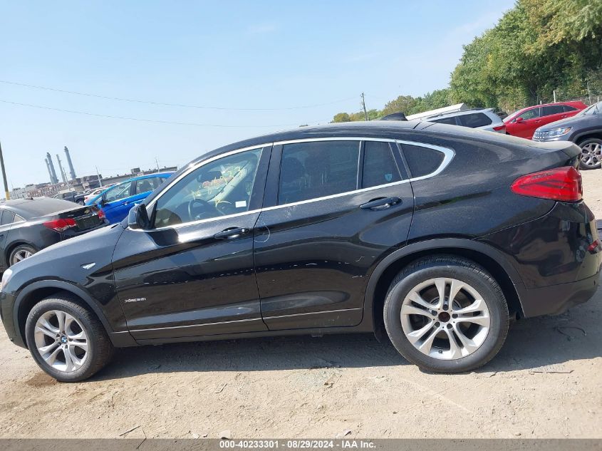 2015 BMW X4 xDrive28I VIN: 5UXXW3C55F0M86933 Lot: 40233301