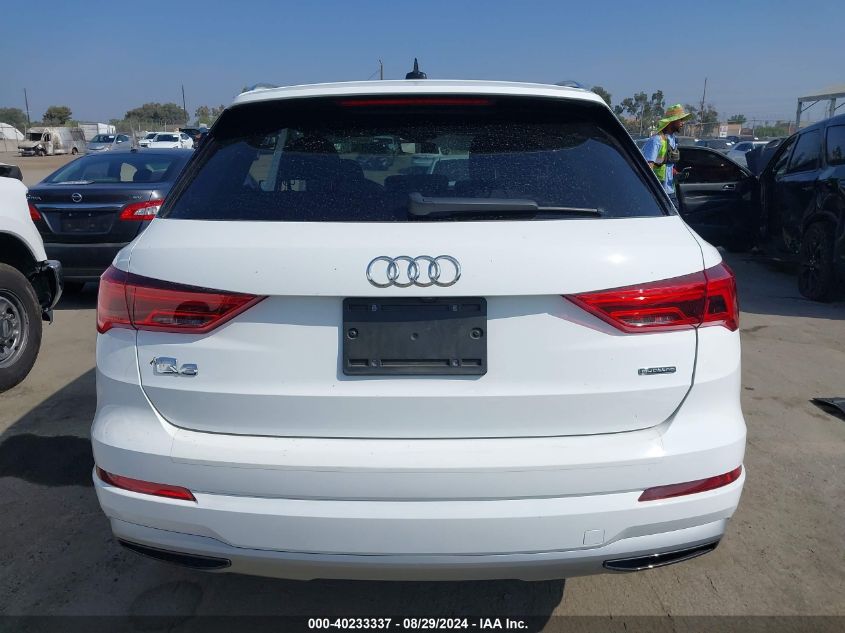 2020 Audi Q3 Premium 45 Tfsi Quattro Tiptronic VIN: WA1AECF32L1027069 Lot: 40233337