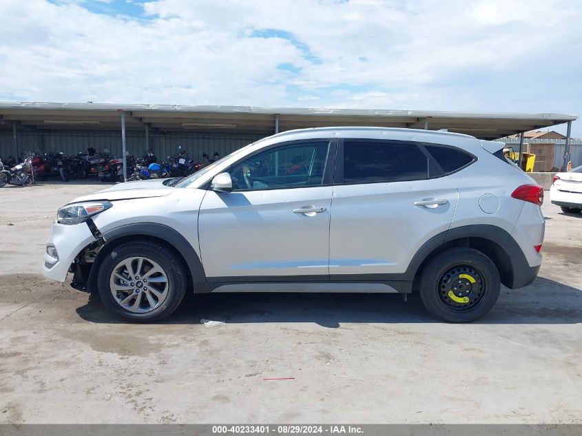 2018 Hyundai Tucson Sel VIN: KM8J33A4XJU680249 Lot: 40233401