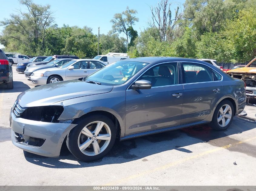 2013 Volkswagen Passat 2.5L Se VIN: 1VWBH7A38DC118155 Lot: 40233439