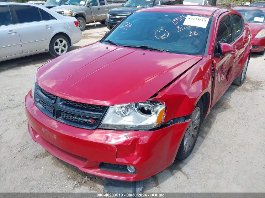 2014 Dodge Avenger Sxt VIN: 1C3CDZCB8EN183231 Lot: 40233519