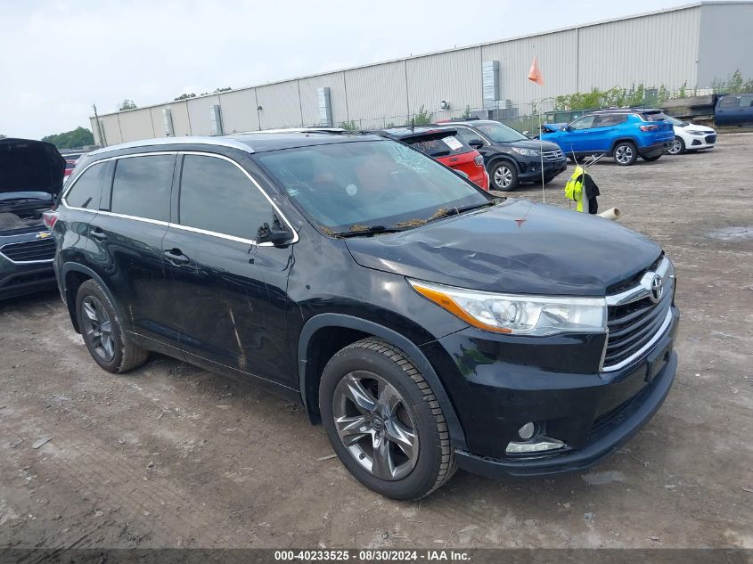 2015 TOYOTA HIGHLANDER LIMITED V6 - 5TDDKRFH2FS096460