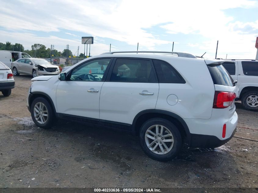 2014 Kia Sorento Lx VIN: 5XYKT3A64EG445749 Lot: 40233636