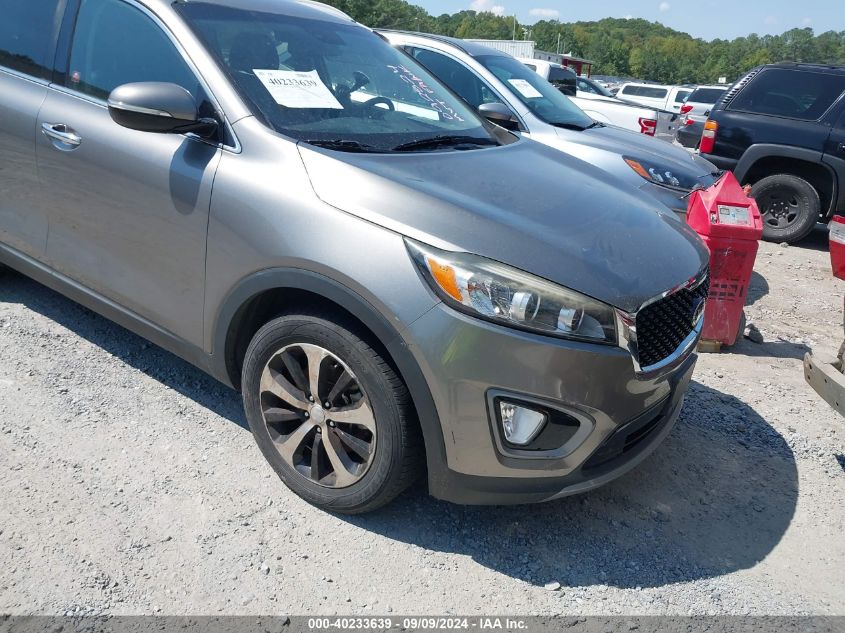 2016 Kia Sorento 3.3L Ex VIN: 5XYPH4A52GG092824 Lot: 40233639