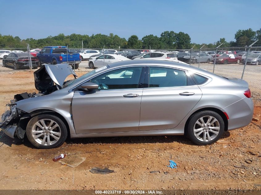 2015 Chrysler 200 Limited VIN: 1C3CCCAB3FN670518 Lot: 40233719