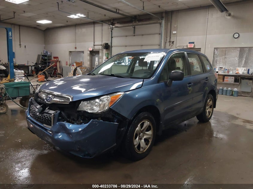 2015 SUBARU FORESTER 2.5I - JF2SJAAC6FH825895