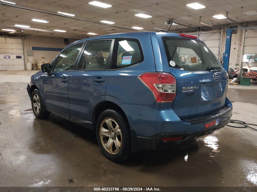 2015 SUBARU FORESTER 2.5I - JF2SJAAC6FH825895