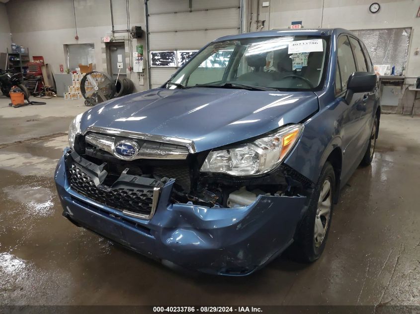 2015 SUBARU FORESTER 2.5I - JF2SJAAC6FH825895