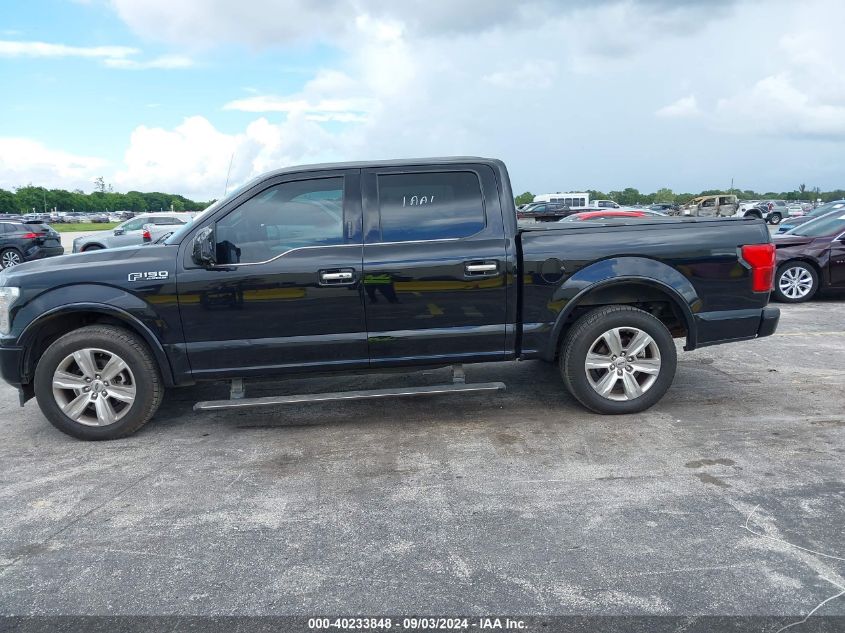 2020 Ford F-150 Platinum VIN: 1FTEW1C43LFB68239 Lot: 40233848