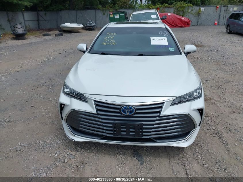 2021 Toyota Avalon Xle Hybrid VIN: 4T1AA1AB2MU004570 Lot: 40233863