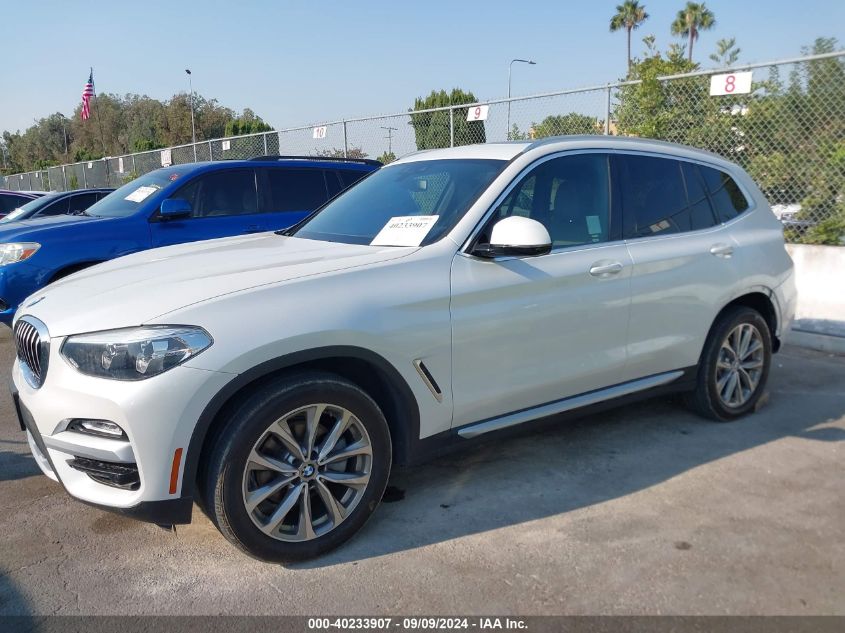 2019 BMW X3 Sdrive30I VIN: 5UXTR7C52KLF23977 Lot: 40233907