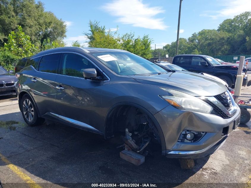 2015 Nissan Murano Sl VIN: 5N1AZ2MH9FN286945 Lot: 40233934