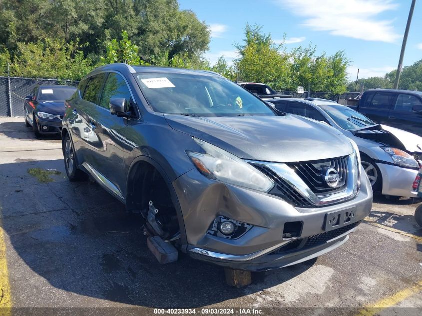 2015 Nissan Murano Sl VIN: 5N1AZ2MH9FN286945 Lot: 40233934