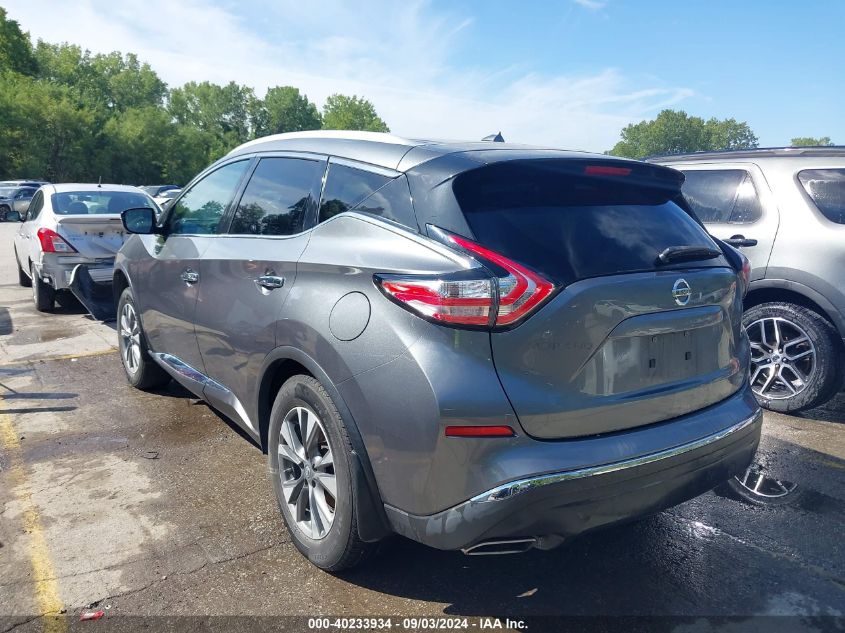 2015 Nissan Murano Sl VIN: 5N1AZ2MH9FN286945 Lot: 40233934