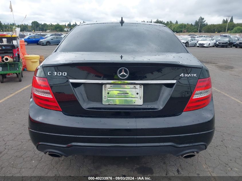 2013 Mercedes-Benz C 300 Luxury 4Matic/Sport 4Matic VIN: WDDGF8AB4DG102206 Lot: 40233976