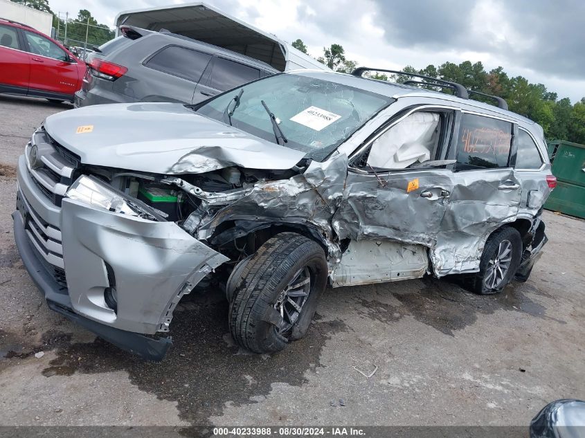 2018 Toyota Highlander Xle VIN: 5TDJZRFH0JS529197 Lot: 40233988