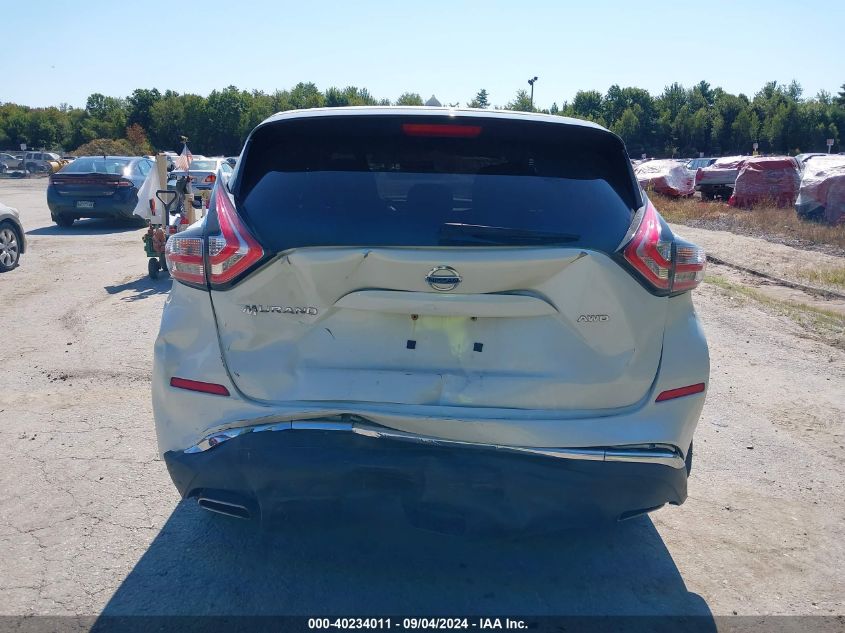 2016 Nissan Murano S VIN: 5N1AZ2MH3GN131390 Lot: 40234011