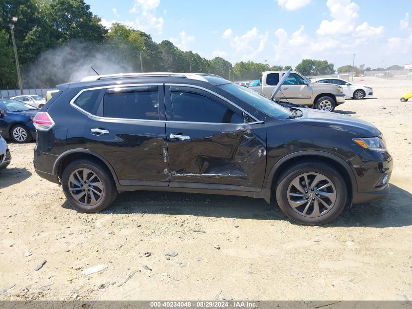 2016 Nissan Rogue Sl VIN: 5N1AT2MV4GC787827 Lot: 40234048