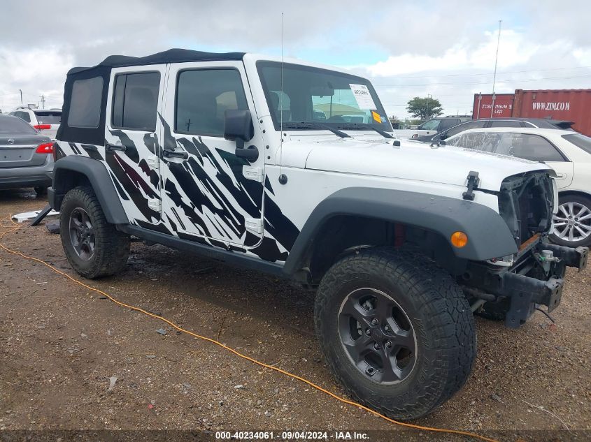 2018 Jeep Wrangler Jk Unlimited Sport 4X4 VIN: 1C4BJWDG6JL865264 Lot: 40234061