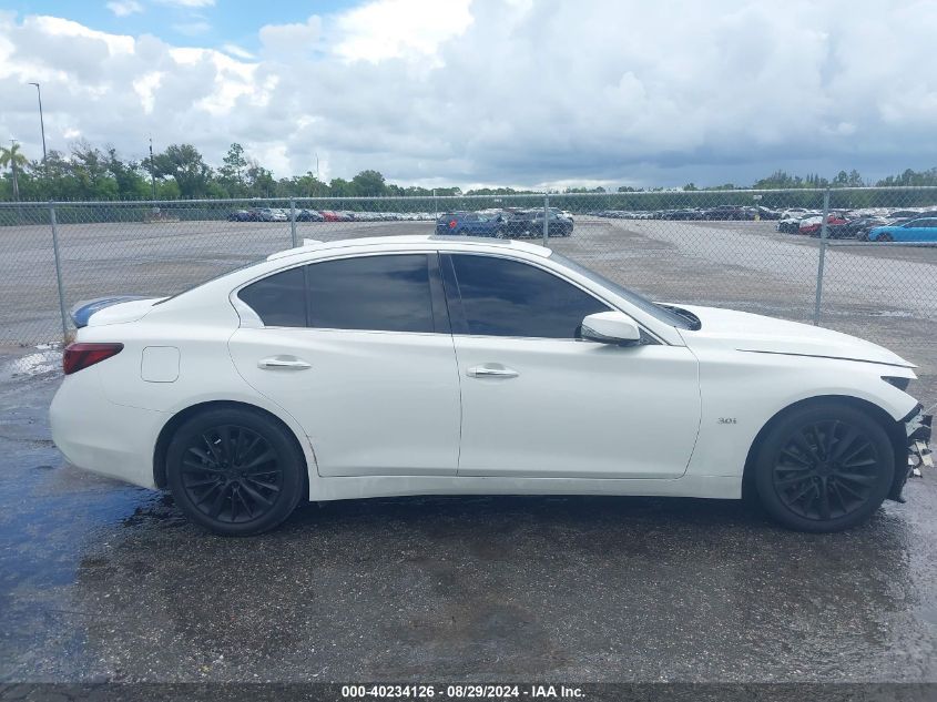 2018 Infiniti Q50 3.0T Luxe VIN: JN1EV7AP9JM351272 Lot: 40234126