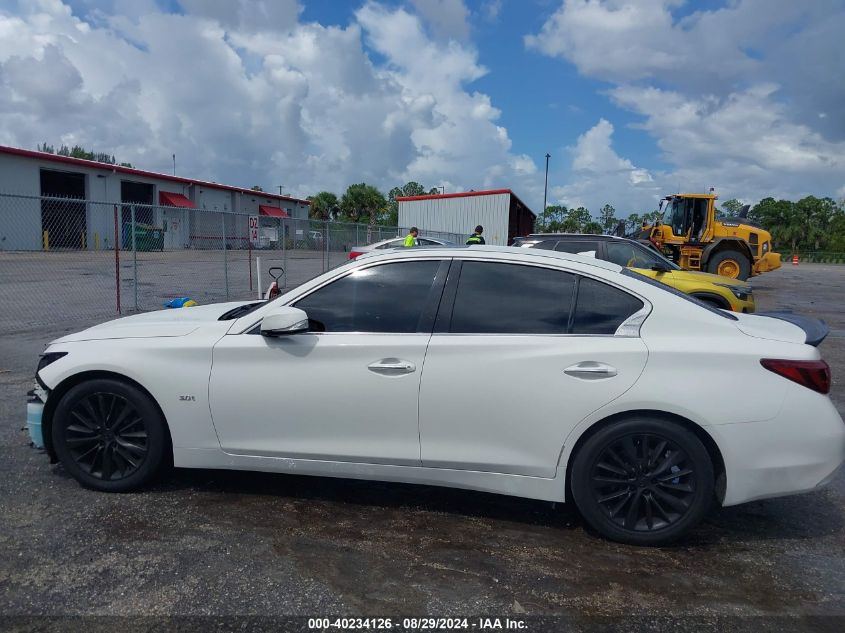 2018 Infiniti Q50 3.0T Luxe VIN: JN1EV7AP9JM351272 Lot: 40234126