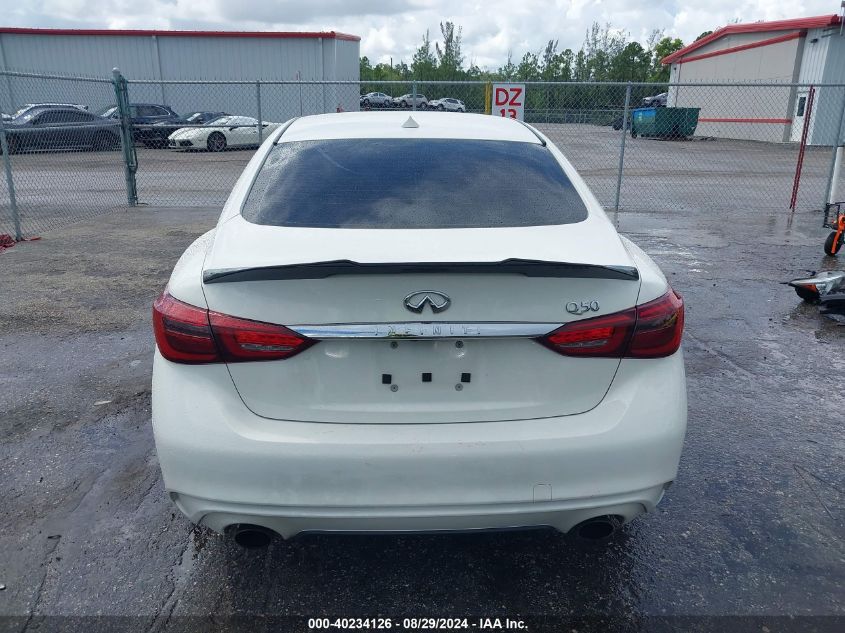 2018 Infiniti Q50 3.0T Luxe VIN: JN1EV7AP9JM351272 Lot: 40234126