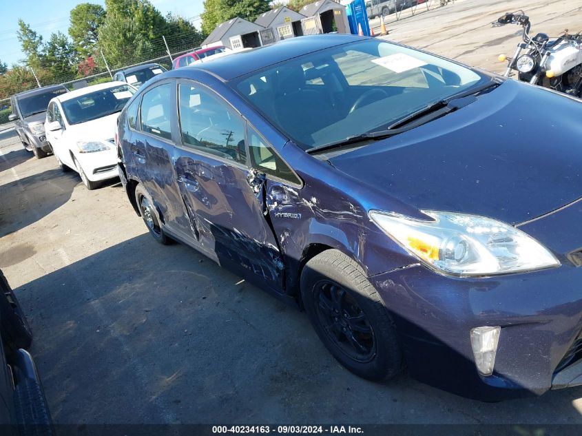 JTDKN3DU4E0387037 2014 Toyota Prius Three