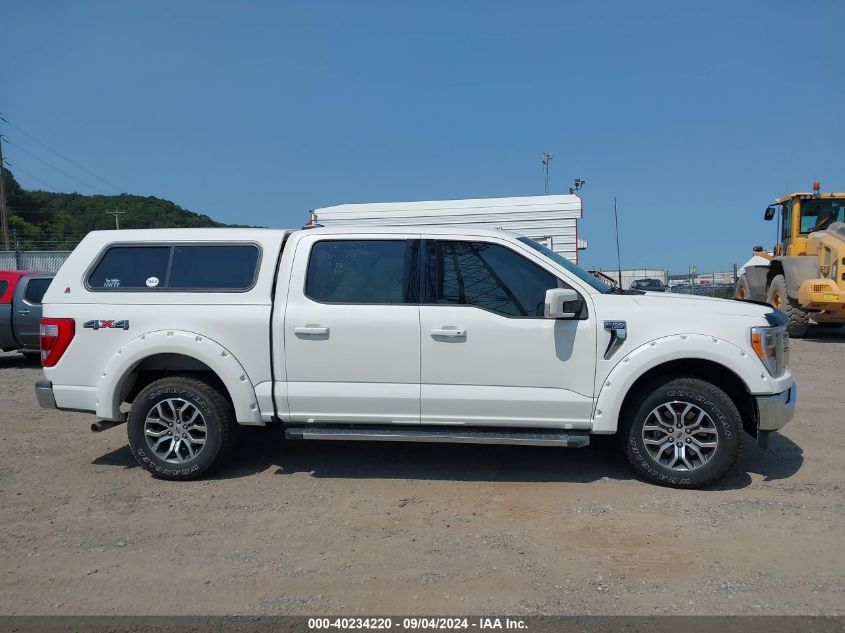 2021 Ford F-150 Lariat VIN: 1FTFW1E57MFC16904 Lot: 40234220