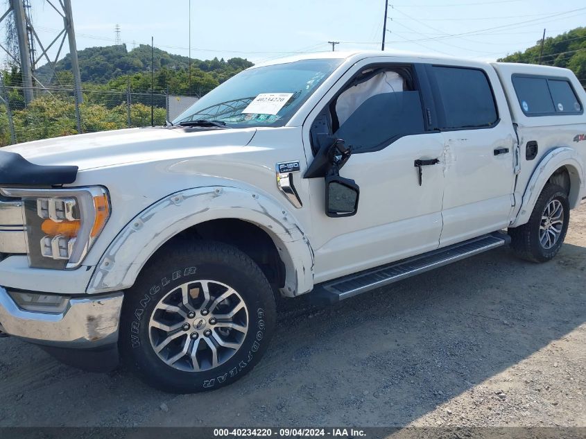 2021 Ford F-150 Lariat VIN: 1FTFW1E57MFC16904 Lot: 40234220