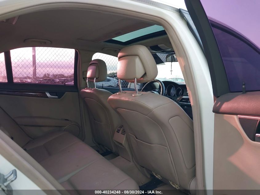 2012 Mercedes-Benz C 250 Luxury/Sport VIN: WDDGF4HB8CR212032 Lot: 40234248