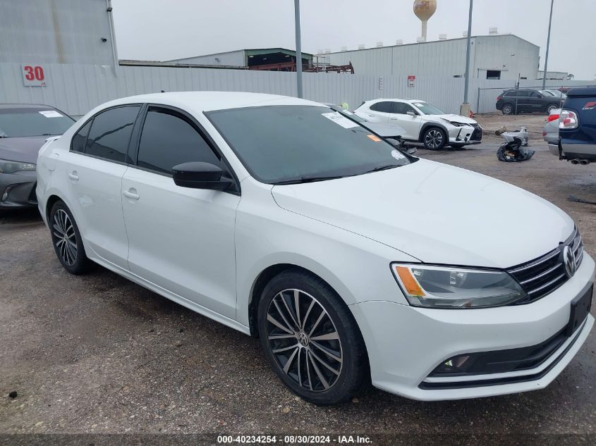 2016 Volkswagen Jetta 1.8T Sport VIN: 3VWD17AJ7GM370347 Lot: 40234254